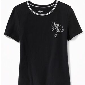 2/$15 Old Navy Relaxed Graphic Ringer Tee